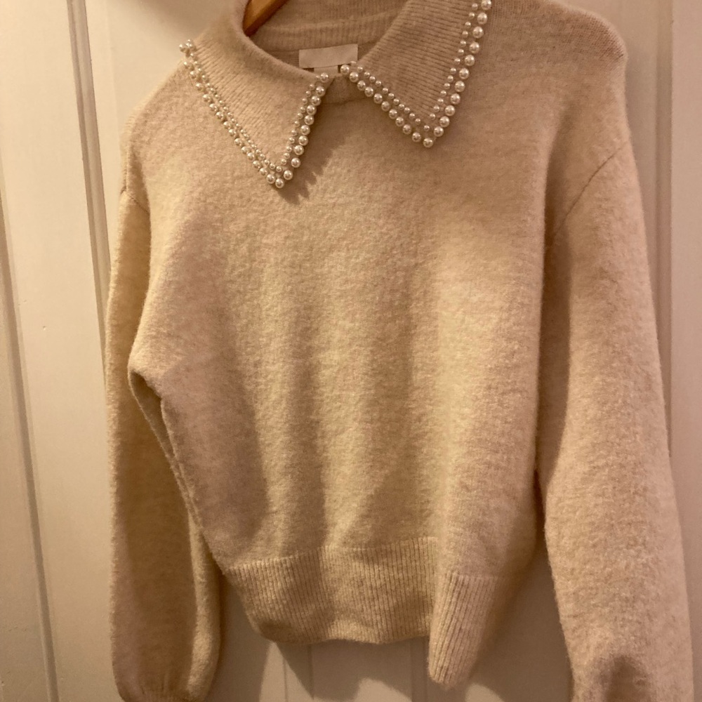 H&M Pearl collar sweater